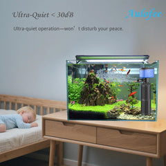 Aulofee quiet operation highlights under-30 dB performance.