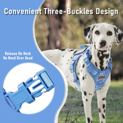 AUNZO dog vest harness back clip for versatile daily leash options.