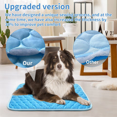 AUPETEK cooling pad folded for travel shows portable comfort for pets