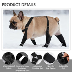AuraPaw non-slip rubber soles improve traction on slick surfaces.