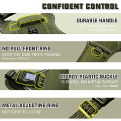 AUROTH dog harness side adjustment demonstrates four-point fit for comfort