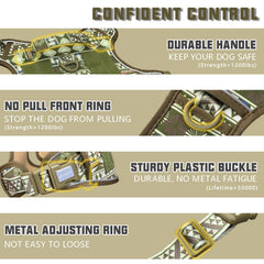 AUROTH dog harness side MOLLE gear compatible for patches