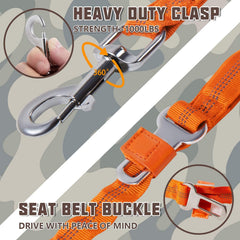 AUROTH Large Dog Leash shock absorbing bungee smooths pulls during runs