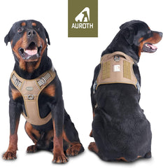 AUROTH tactical dog harness back clip for casual walks with secure grip