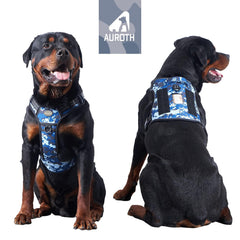 AUROTH tactical dog harness back clip enables relaxed jogging with secure back-clip support.