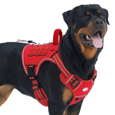 AUROTH Tactical Dog Harness front view highlights easy wear and no-pull control.