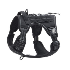 AUROTH tactical dog harness front view shows no-pull design for confident training