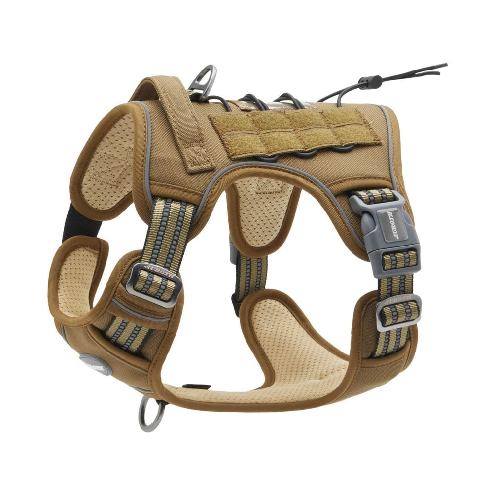 Auroth Tactical Dog Harness front view shows adjustable fit for easy control during daily walks.