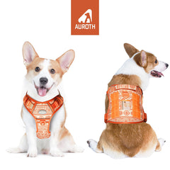 AUROTH Tactical Dog Harness Large Dog back view highlighting durable straps and back leash ring