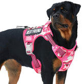 AUROTH Tactical Dog Harness XL pink camo on dog for outdoor adventures