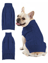 AURUZA dog sweater soft fluffy knit offers cozy warmth for daily winter outings.