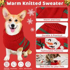 AURUZA dog sweater with turtleneck design provides cozy warmth for winter outings.