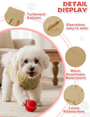 AURUZA dog sweater XS worn by a dog in winter scene highlights easy pull-on design