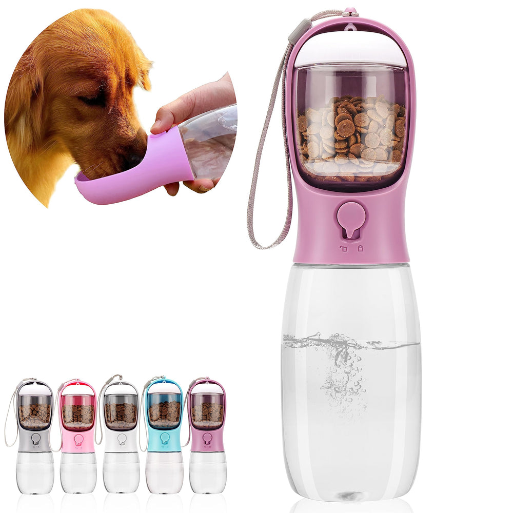 AVELORA dog water bottle with leak-proof design prevents spills during walks.