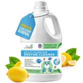 Aviano Botanicals enzyme cleaner bottle for multi-surface pet mess care.