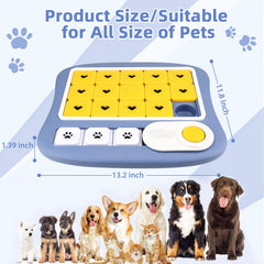 AVOAR dog puzzle toy large purple slider-action encourages nose work and problem-solving.
