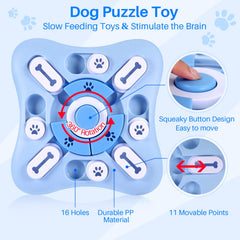 AVOAR rompecabezas interactivo para perros medianos atrae con sonido central