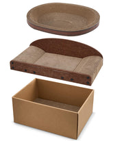 Avont Cat Scratcher Set reversible pad showing versatile scratching options for furniture protection