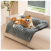 Avont dog bed mat on couch offers cozy non-slip comfort for pets.