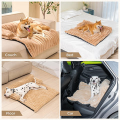 Avont bed mat's raised sides provide cuddly pillow-like support.