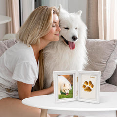 Avont keepsake frame in cozy memorial corner.