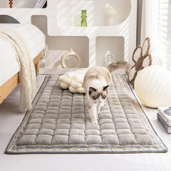Awjcsv dog couch cover gray fabric detail highlights plush, durable texture.