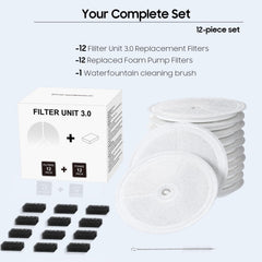 AWoHH filter unit 3.0 foam pump filter replacement keeps fountain flow steady.
