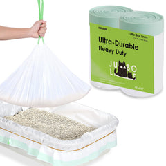 AWoHH jumbo cat litter liner 45x18 with drawstring for quick, tidy disposal.