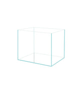 AWXZOM small nano rimless tank front view highlights ultra-clear glass for crisp betta viewing.