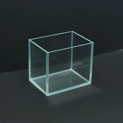 AWXZOM nano tank side view emphasizes compact size ideal for desks and shelves.