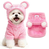 AXIIJGL dog hoodie with bear ears for cozy chilly walks