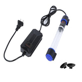 Ayamaxon UV-C aquarium clean light front view shows compact 9W timer for improved water clarity.