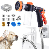 AYBBSHOW dog wash sprayer kit ready for in-tub grooming and quick rinsing.