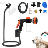 AYBBSHOW dog wash hose attachment with black diverter, simplifies indoor or outdoor bath time.