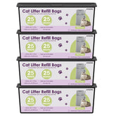 AYKEME Genie-compatible litter bag set for easy changes and odor control.