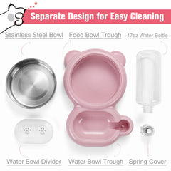 Azwraith automatic water supply siphon provides steady hydration for pets.