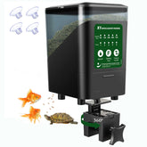 B Rush large automatic fish feeder front view highlights reliable feeding with a moisture-aware design