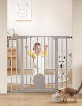 BABELIO 36-inch tall auto-close gate front view for safe doorway use