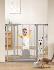 BABELIO 36-inch tall auto-close gate front view for safe doorway use