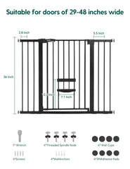 BABELIO cat door close-up showing adjustable small-pet access