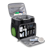 BABEYER Pet Grooming Bag front view shows organized tool slots for quick grooming setup.