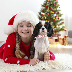Babole Pet pink snowman collar side view highlights breathable cotton for comfort.