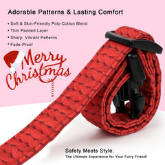 Babole Pet Christmas collar features a charming charm and secure D-ring for everyday wear.