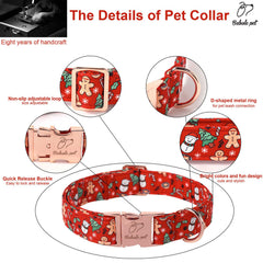 Babole Pet Christmas collar patterns image reveals bold holiday styles for photos and parties