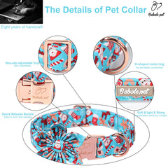Babole Pet removable flower tie for DIY styling on any collar