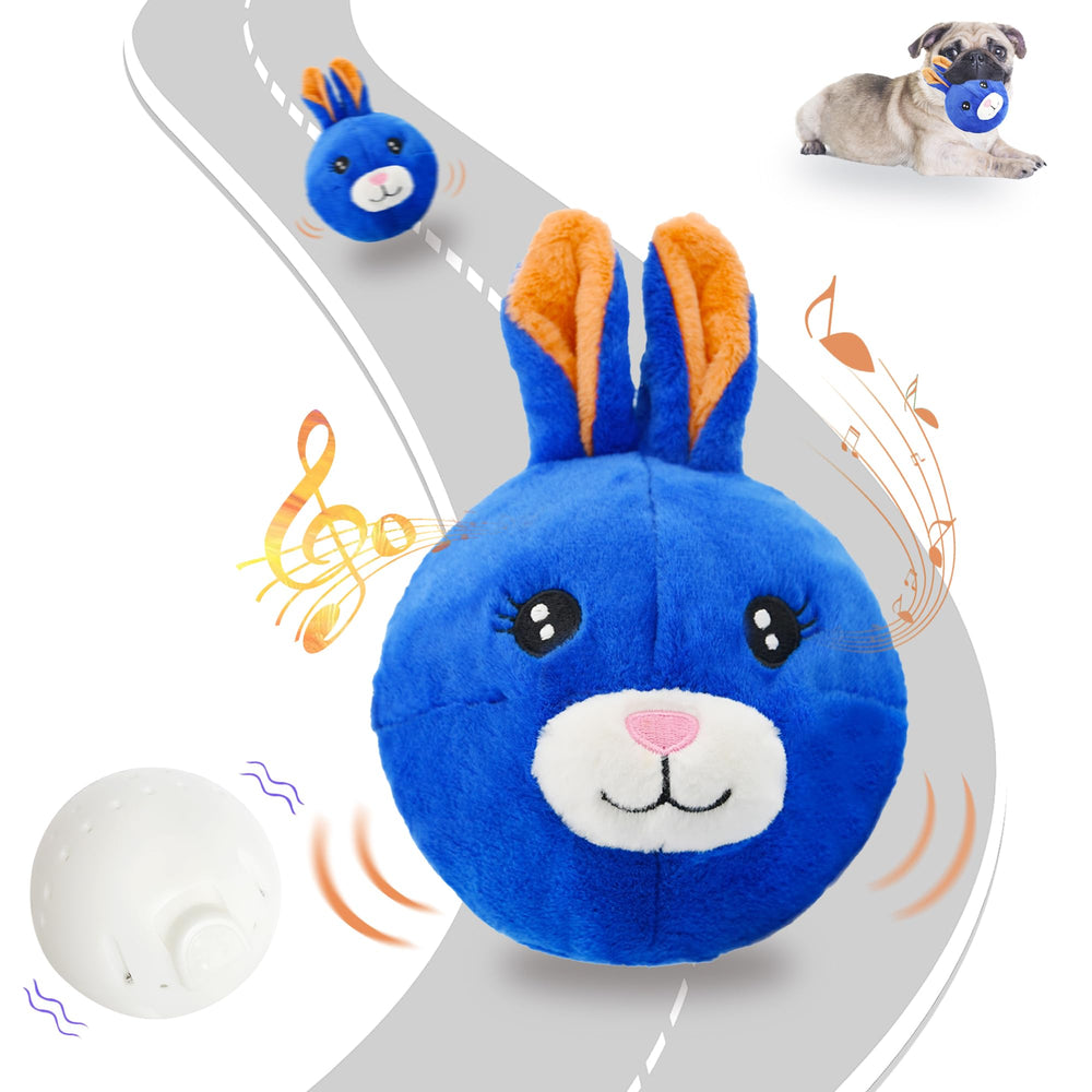BABOLI automatic-moving-dog-toy showing bunny-cover in motion for canine engagement.