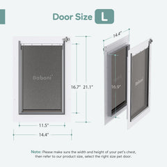 Baboni install-template pet door demonstrates easy installation