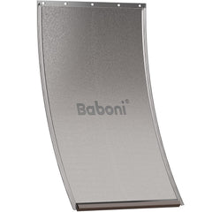 Baboni magnetic weather-tight flap shows sealed edge for weather protection