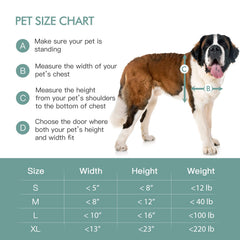 Baboni pet door aluminum lock provides secure, durable access.