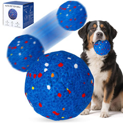 BABORUI Interactive Dog Ball front view showcases durable E-TPU design for aggressive chewers.